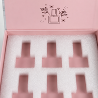 Coffret d'emballage en papier pour vernis à ongles magnétique de marque privée, boîte personnalisée pour kit de vernis à ongles gel avec insert en EVA pour présentation