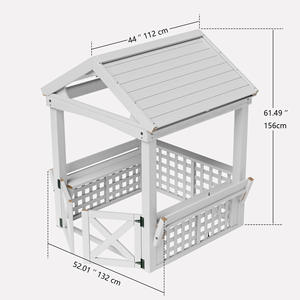 Cabane de jeu en bois pour enfants <span class=keywords><strong>d</strong></span>'extérieur avec chaise et barre de protection pour les enfants de <span class=keywords><strong>maternelle</strong></span> - Product Image 6