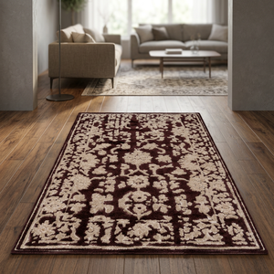 Traditional Floral Area <b>Rug</b> Rectangle Wool Acrylic Hand Tufted Medium Pile <b>Non</b> <b>Slip</b> Latex Backing Living Room Use - Product Image 6