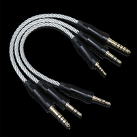 Câbles de conversion AUX plaqués argent Balance 2.5/3.5/4.4mm mâle vers 2.5/3.5/4.4mm mâle Adaptateur de connexion HIFI Câbles audio stéréo