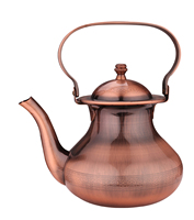 Théière arabe moderne de luxe, corps turquoise avec décoration dorée, bouilloire de service en acier inoxydable Dallah pour cadeau, décoration de table