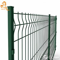 Clôture 3D en treillis soudé galvanisé et revêtu de PVC, de haute qualité, pour usage commercial, avec pliage triangulaire 3D – Offre Spéciale