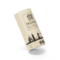Emballage de tube en carton pour bougie artisanale écologique de qualité supérieure avec logo personnalisé, boîtes de parfum blanches parfumées, cylindre rigide luxueux