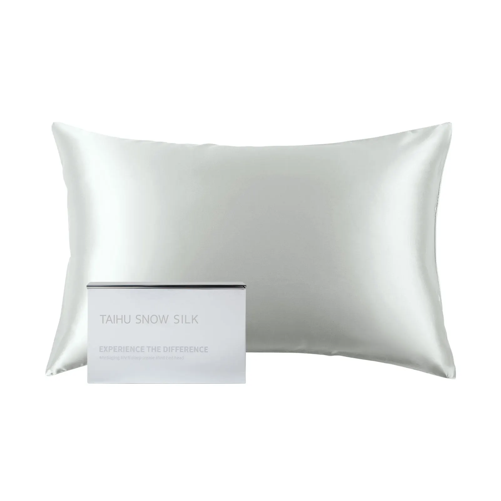 Logotipo personalizado Alta Qualidade 22mm fronha de seda personalizada fit pillow 100% amora fronha de seda com caixa de presente