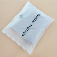 Sac en plastique givré biodégradable avec fermeture éclair, personnalisé avec logo, pour vêtements, t-shirts, maillots de bain, vêtements, fabriqué à Guangzhou