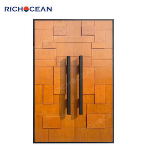 <span class=keywords><strong>Porte</strong></span> d'Entrée Principale de Luxe en Aluminium Coulé Noir, <span class=keywords><strong>Blindée</strong></span>, pour Villa, Sécurité Renforcée, en Métal - Product Image 4