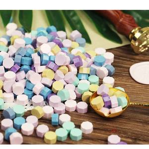 Perles de cire à sceller octogonales de couleurs assorties, scellées à chaud, pour scrapbooking, papeterie et cadeaux, emballage de détail, <span class=keywords><strong>prix</strong></span> d'usine - Product Image 4
