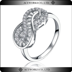 Bagues en argent sterling CZ pavé ACEWORKS pour femmes - Product Image 6