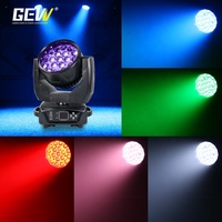 GEVV 19x15W RGBW 4in1 DMX-Steuerung Zoom LED Moving Head Wash Light für Bühne, Bar, Disco, Hochzeit