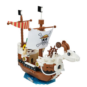Jouets d'anime livrés avec des boîtes Going Merry Boat <span class=keywords><strong>Luffy</strong></span> Ace MOC Briques <span class=keywords><strong>de</strong></span> construction en blocs Jouets pour enfants 445 pièces - Product Image 5