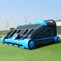 Aire de sport gonflable, Salle de tir à l'arc, Système de jeu interactif IPS, Jeu combiné de fête foraine pour la location événementielle