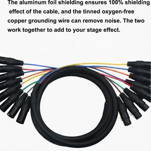 <span class=keywords><strong>M</strong></span>/F 8 قناة مهنية متوازنة الصوت XLR guangzhuo YIVO XSSH الصوت 3Pin الذكور الإناث جهاز عرض - Product Image 5