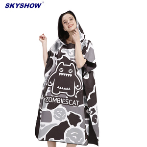 Sweat à capuche <span class=keywords><strong>de</strong></span> <span class=keywords><strong>plage</strong></span>, serviette, Poncho pour changer le tissu, pour le surf, Offre Spéciale - Product Image 6