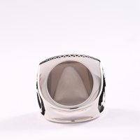 Trendiger Maßgefertigter Herren-Ring aus Roségold-Plattiertem Kupfer mit Zirkon-Einlage, Klassischer Meisterschaftsring, Romantisches Jubiläumsgeschenk
