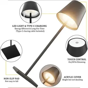 Jaiyi hiện đại phong cách Châu Âu khách sạn trang trí LED bảng ánh sáng khách sạn cạnh giường ngủ phòng khách có thể sạc lại cảm ứng điều khiển Bảng Đèn