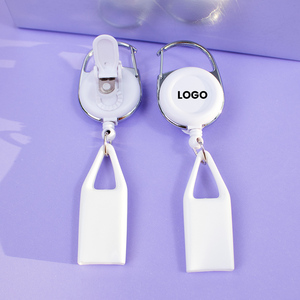 <b>Lighter</b> Holder With Retractable Badge Reel Automatic Round Plastic Simple Storage Accessory - Product Image 5