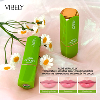 Baume à lèvres en gel d'aloe vera personnalisé OEM, rouge à lèvres changeant de couleur en fonction du pH, baume à lèvres hydratant naturel pour femmes, soin des lèvres