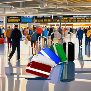 Op Maat Gedrukt Logo Reisbagage Naamplaatje Lasergegraveerde Metalen Aluminium Bagagelabel Met Draadlus Producttype Naamplaatje - Product Image 2