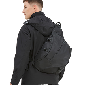 Wholesale Fashion Waterproof <b>Large</b> Korean Men's Fabric Sports Messenger <b>Backpack</b> with Zippers - Product Image 1