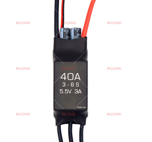 Contrôleur ESC 3S-6S brossé 30-120A pour moteur brushless avec stack pour drones, accessoires et pièces de drones FPV, modèles réduits d'avions - Product Image 2