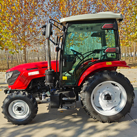 Traktor Mini 50HP 70HP 4x4 Mesin Diesel Alat Pertanian Kompak Penggerak Roda Pertanian Peralatan Loader Tugas Berat