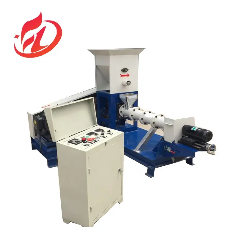 Factory automatic Small Fish Feed Pellet Mill Making Extruder Machine