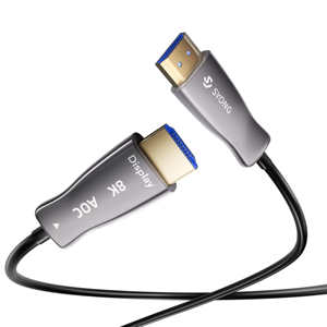Cable HDMI 2.1 de Fibra Óptica Activo Syong AM a AM, Cable HDMI Delgado de Alta Velocidad, Cable HDMI de Fibra para HDTV 8K60Hz, Monitor, Juegos, Laptop - Product Image 1