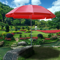 Parasol géant personnalisé de 6 pieds, bon marché et robuste, ensemble de parasol de patio en aluminium avec logo de marque