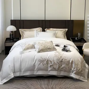 Microfiber Comforter Luxury Queen Bed In A Bag 7Pieces Sets Milk Fiber Duvet Cover Set