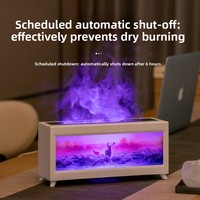Diffuseur d'arômes automatique pour cheminée à motif personnalisé, pulvérisateur de parfum, désodorisant, lumière de flamme de feu de bois, charbon de bois