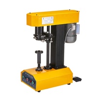 Machine semi-automatique électrique de sertissage de boîtes de conserve en aluminium pour pâte de tomate, aliments pour poissons et boissons