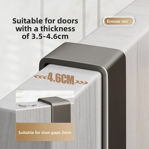 Crochets adhésifs multi-usages pour porte d'appartement, support mural, rangement sans couture pour cuisine, porte-vêtements - Product Image 2