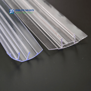 โพลีคาร์บอเนต PC เรือนกระจกหลังคาเชื่อมต่อสำหรับแผ่นกลวงเรือนกระจกโพลีคาร์บอเนต - Product Image 1