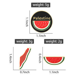 เข็มกลัดโลหะเคลือบรูปแตงโมสุดสร้างสรรค์สำหรับผลไม้แนวน่ารักสำหรับเป้และแจ็คเก็ตขายส่ง - Product Image 6