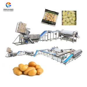 เครื่องจักรผลิตมันฝรั่งปอกเปลือกแบบกำหนดเองจากโรงงาน พร้อมฟังก์ชั่นล้าง ปอกเปลือก คัดแยก และป้อนมันฝรั่ง - Product Image 1