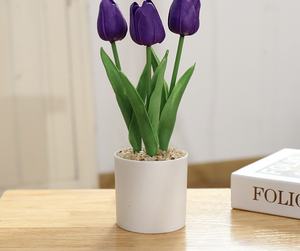 <span class=keywords><strong>Fleur</strong></span> Tulipe Artificielle Petit Bonsaï Décoration Intérieure Simulation Tulipe <span class=keywords><strong>Fleur</strong></span> Artificielle Plante En <span class=keywords><strong>Pot</strong></span> VP-SM009 - Product Image 4