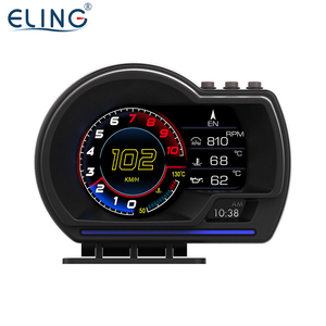 ELING araba HUD OBD2 + GPS modu kafa Up ekran kilometre <span class=keywords><strong>9</strong></span> arayüzü dijital ölçer ölçer - Product Image 2