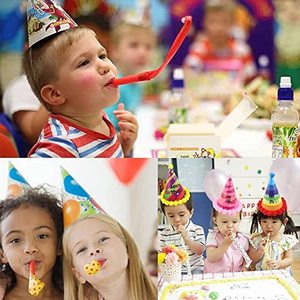Amusant coloré anniversaire <span class=keywords><strong>2025</strong></span> nouvel an fête fournitures faveurs souffleur soufflage métallisé couleur feuille glands frange clinquant trompette - Product Image 6