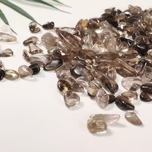 Vente en gros de copeaux de quartz fumé foncé naturel, pierres concassées et polies pour ornement Feng Shui, décoration d'aquarium, en vrac, livraison rapide - Product Image 4