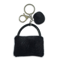 Porte-clés en peluche, mini sac à main, breloque en fausse fourrure, pendentif de sac, mignon, doux, Kawaii, vente en gros, personnalisé, OEM, ODM
