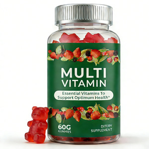 OEM/ODM Kräuter-Obst-Gemüse-Gummis für Allgemeines Wohlbefinden, Vitamin-Gummis für Erwachsene und Kinder, Multivitamin 60 Gummis - Product Image 1