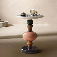 Table d'appoint minimaliste italienne en forme de branche d'aubépine, table d'angle miniature créative en fibre de verre pour salon