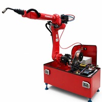 Robot de Soldadura Automática de Alta Precisión con Carro Móvil, Brazo de 6 Ejes, Sin Programación para Cambio Rápido de Estaciones de Trabajo