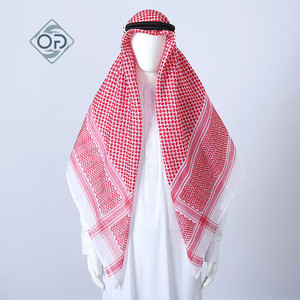 Écharpe palestinienne Keffiyeh personnalisée de 55 pouces, imprimée numériquement, respirante, en polyester, pour hommes, <span class=keywords><strong>foulard</strong></span> islamique Shemagh, écharpes ethniques arabes - Product Image 3