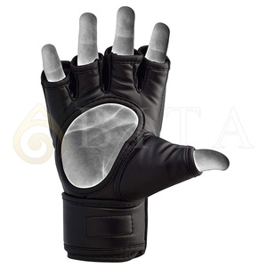 Guantes de Boxeo MMA Hechos a Medida de Alta Calidad, de Cuero, Ligeros, Transpirables, con Correa de Muñeca Ajustable, en Color Sólido - Product Image 3