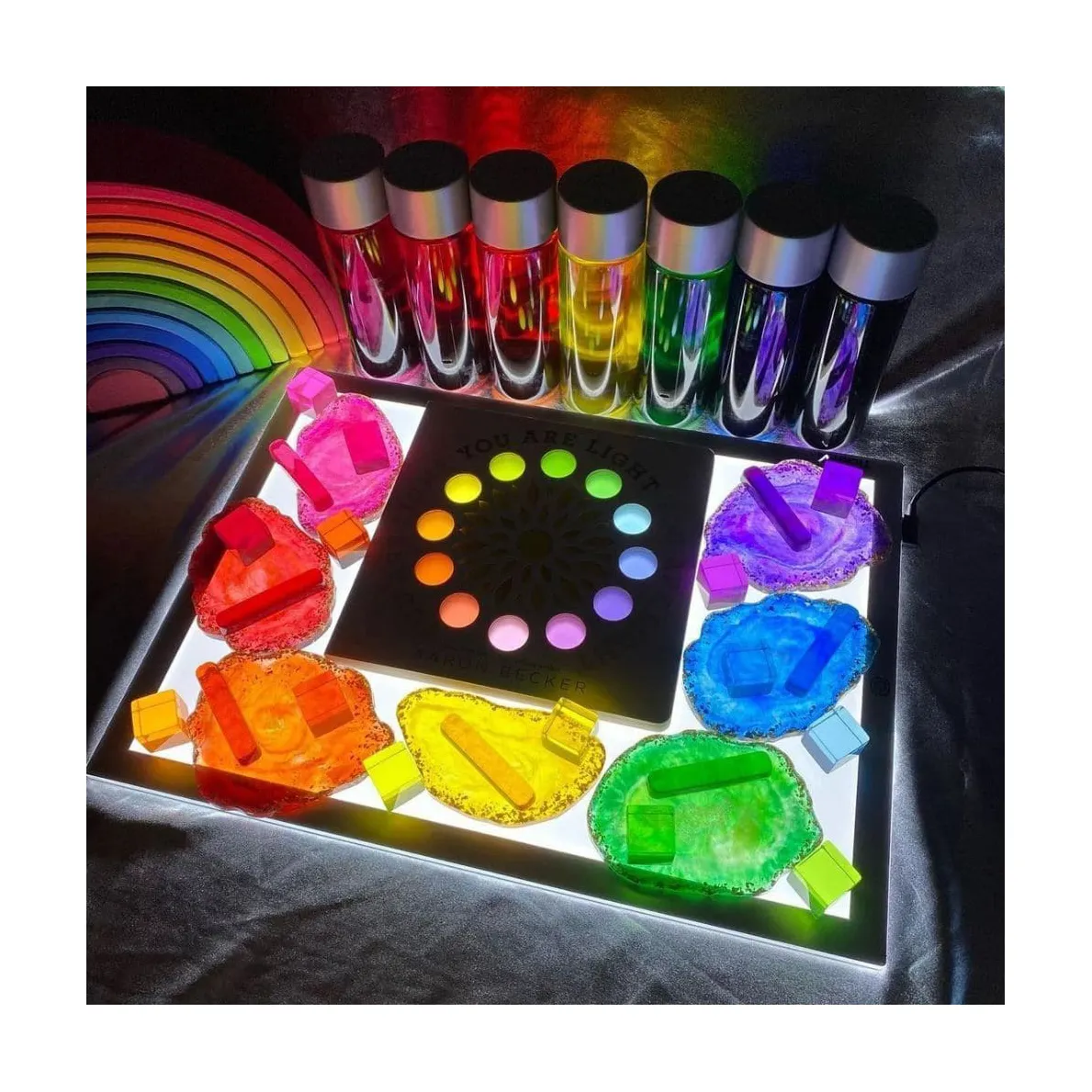 2024 Educational Sensory Activity Play Board Children Acrylic Light Sensory Board for Kids