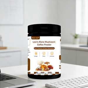 Marque Blanche Naturelle pour Adultes : Mélange de Café et Poudre de Champignon Crinière de Lion (20 Sachets) pour la Concentration, l'Énergie, le Soutien Immunitaire et Digestif - Product Image 1
