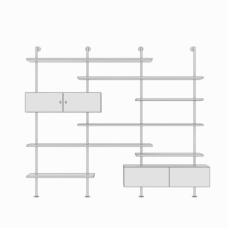 armadio: 200 * 25 * 240 cm