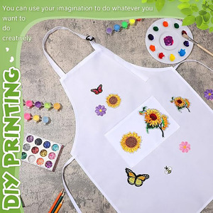 Entrega Rápida, <span class=keywords><strong>Delantal</strong></span> de Pintura para Niños, Servicio OEM, <span class=keywords><strong>Delantal</strong></span> Blanco para Niños, Juego de Delantales para Hornear, <span class=keywords><strong>Delantal</strong></span> de <span class=keywords><strong>Gabardina</strong></span> Personalizado con Sublimación y Logotipo - Product Image 6