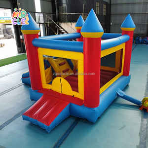 <span class=keywords><strong>บ้าน</strong></span>เด้งเป่าลมเชิงพาณิชย์สีแดงน้ำเงินพร้อมสไลเดอร์ <span class=keywords><strong>บ้าน</strong></span>เด้งสำหรับขายเด็กกลางแจ้ง - Product Image 3